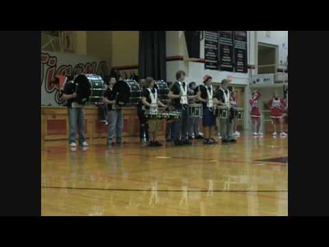 ERHS Drumline 2009 Winter Basketball Cadence (Watch in HD)