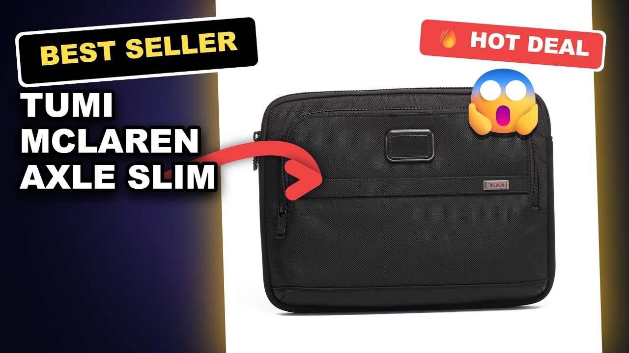 TUMI McLaren Axle Slim Brief: Is This Luxury Laptop Bag Worth It? review video