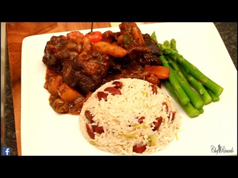 Rice & Peas With Oxtail Jamaican Sunday Dinner | Recipes By Chef Ricardo
