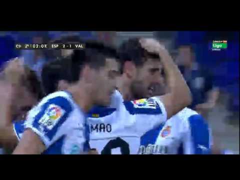 Stuani Goal (2-1) Espanyol vs Valencia