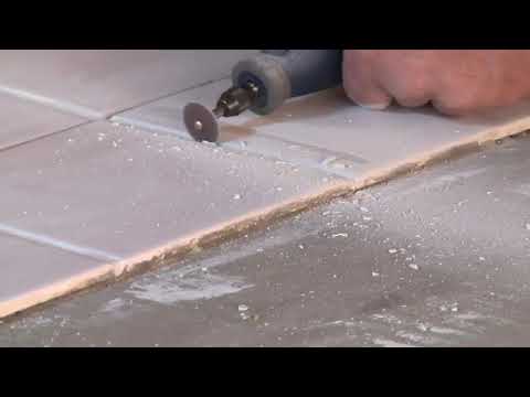 How to Use a Dremel to Cut Grout