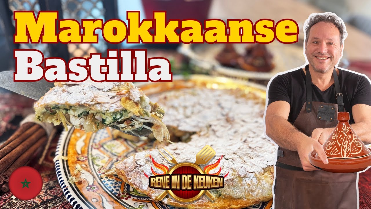 Marokkaanse Bastilla met Kip - Specialiteit uit Fez 🇲🇦