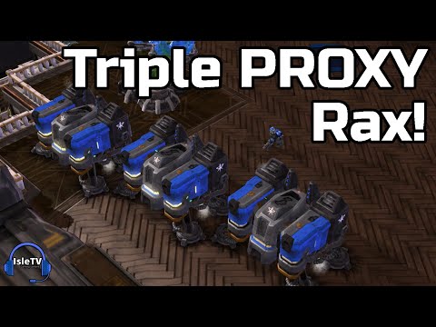 StarCraft 2: Kelazhur's TRIPLE PROXY Rax (Kelazhur vs Scarlett)