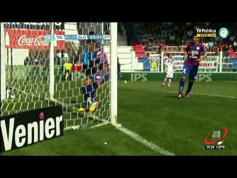 GOL DE AGUIAR - TIGRE 1 SAN LORENZO 1 - FECHA 5 (02 09 2012)