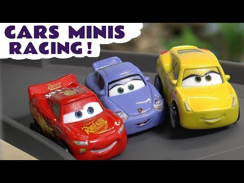 Toy Cars Minis Play Racing Story with McQueen & Storm Video