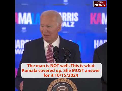 Biden can't even insult Trump without botching it; The man is NOT well. This is what Kamala covered