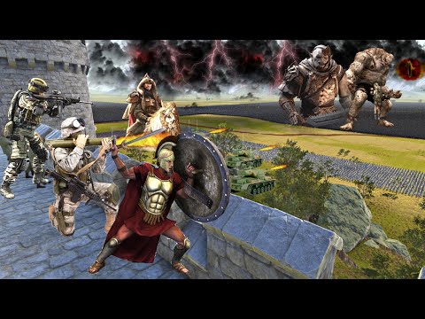 CAN GENGHIS KHAN CHANGE THE FATE OF THE FORTRESS DEFENSE? - Epic Battle Simulator 2 - UEBS 2