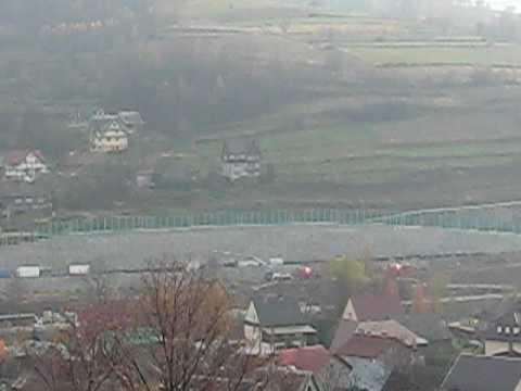 Lubień - budowa obwodnicy  -  widok