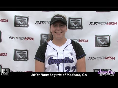 2018 Rosa Leguria Pitcher Softball Skills Video - CA Grapettes 18 Gold Kappmeyer