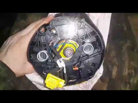 VW POLO Снятие взорванной подушки поло
