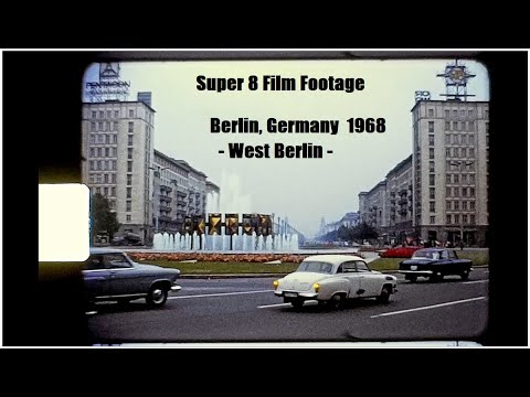 Berlin, Germany 1968 (West Berlin) - Super 8 Film Footage - Kodachrome