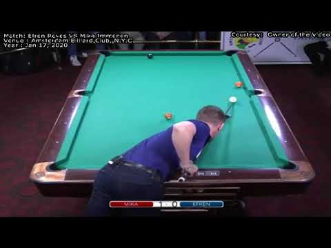 2020 Latest  - Efren Reyes vs Mika Immonen at Amsterdam Billiard Club NYC // History