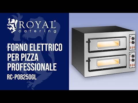 Video - Seconda Mano Forno elettrico per pizza professionale - 2 camere - 2 x Ø 45 cm