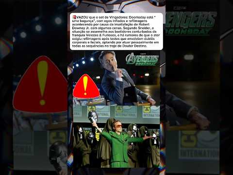 😵Problemas no set de Vingadores 5. Robert Downey Jr. está insatisfeito!