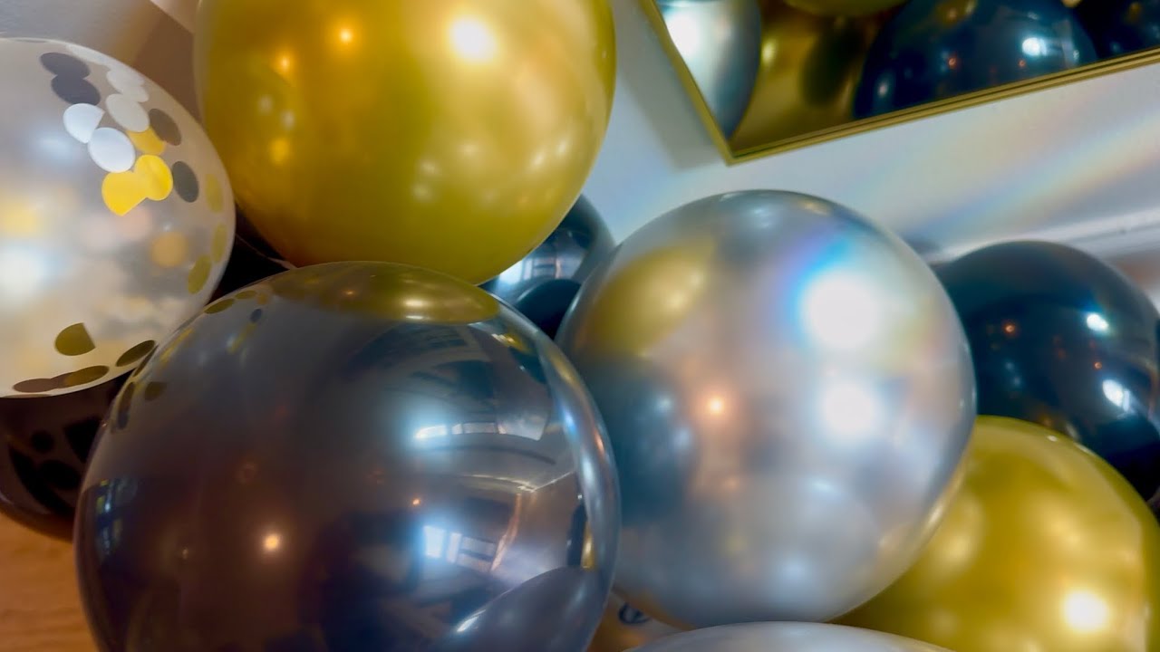 137Pcs Black Gold Silver Balloon Arch Kit Review | Birthday, Graduation & New Year Party Decor