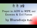 RARE Vedic Prayer to AGNI for Long Life & Wipeout Enemies and Evil Forces | Rig Veda | Ghana Patha