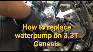 2021 G70 3 3, waterpump replacement