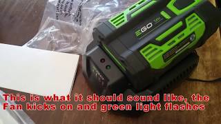eGo Blower Battery Charging Problem  - Red Flashing Charger