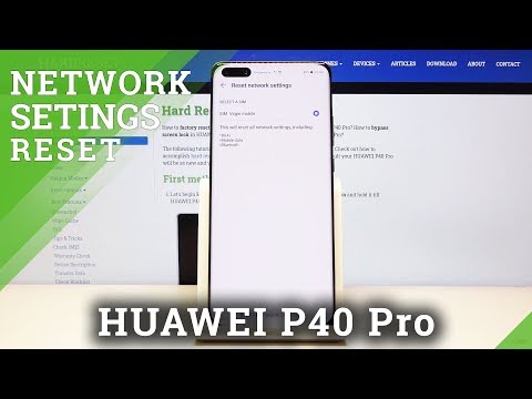 How to Restore Network Configuration on Huawei P40 Pro - Reset Network Settings