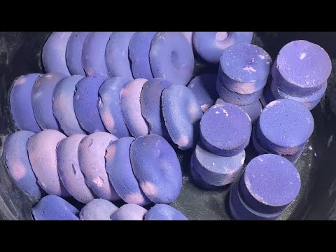 💜 purple donuts and rounds 💜 | SO DUSTY! | Asmr | PowderCAFE