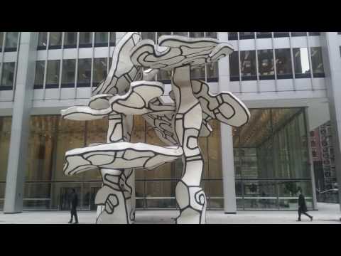 Jean Dubuffet Art Sculpture "Group of Four Trees" | at 28 Liberty Plaza, Wall Street NYC