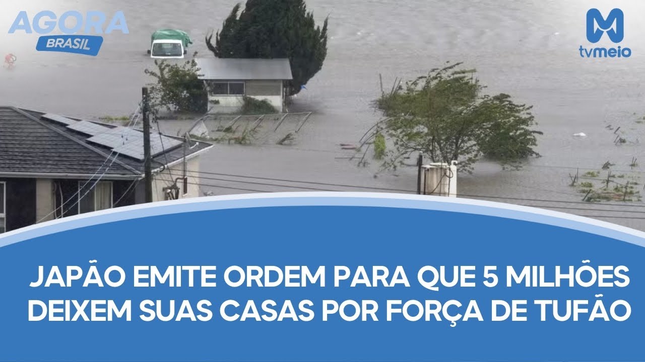 Japão emite ordem para que 5 milhões deixem suas casas por força de tufão