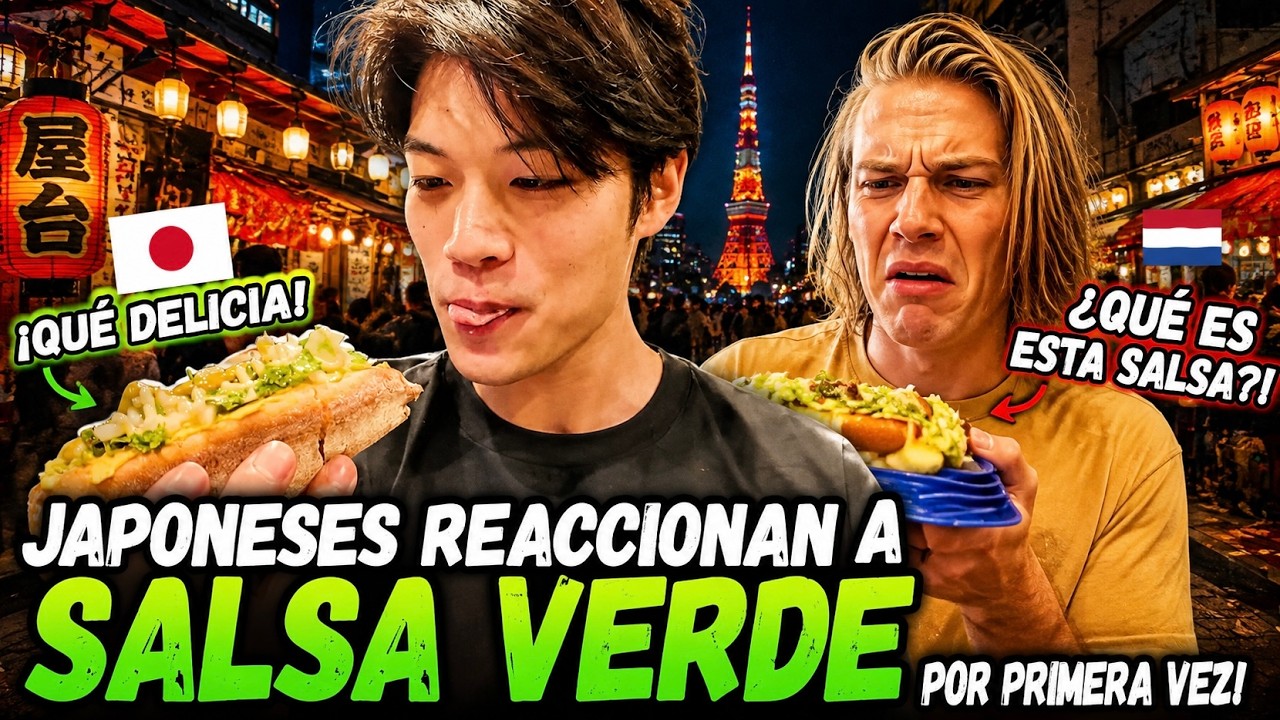 Japoneses prueban COMPLETOS con Salsa Verde por primera vez! 🇨🇱