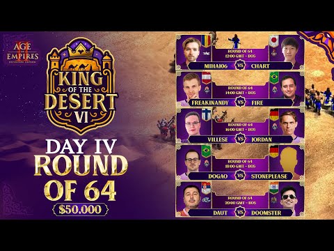 King of the Desert VI $50,000 Round of 64 Last  Day - Jordan, DauT, Andy and more!!!