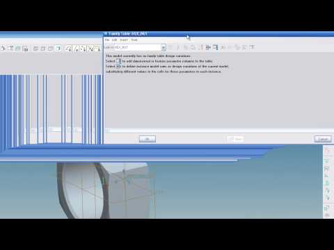 Pro/Engineer Intro to Family Tables