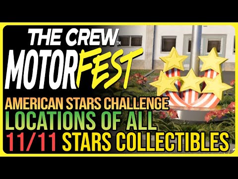 All 11 US Stars Collectibles The Crew Motorfest - American Stars Challenge