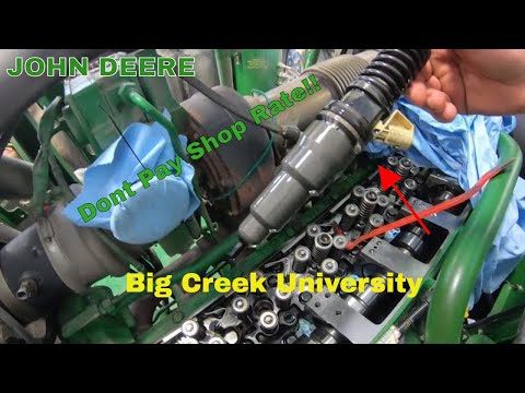 John Deere injector replacement on 13.5L engine