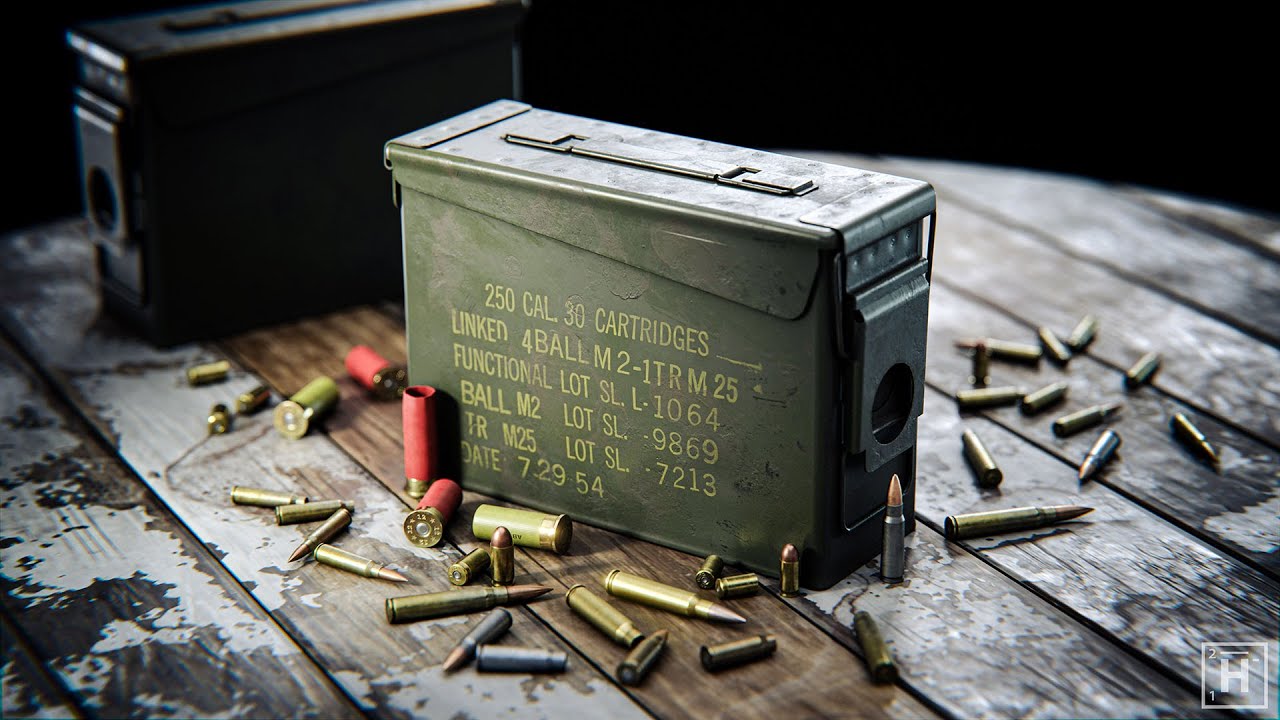 Ammunition Box with Ammo