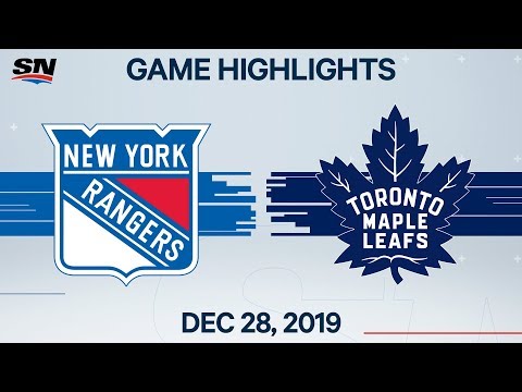NHL Highlights | Rangers vs. Maple Leafs - Dec. 28, 2019