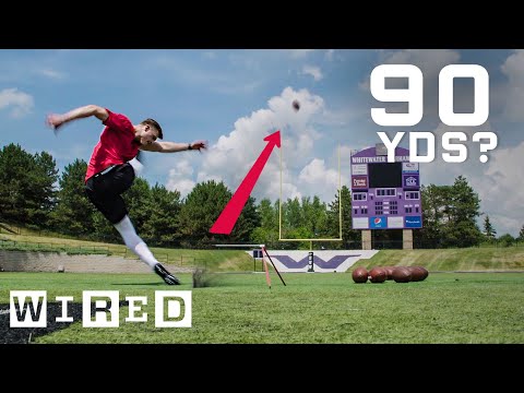 1st YouTube video about how far can the average person kick a ball