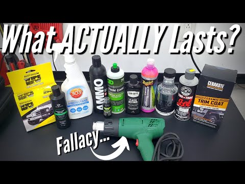 Longest Lasting Trim Restorer Test.  Meguiars "Ceramic", Chemical Guys, Cerakote, Ammo, & More...