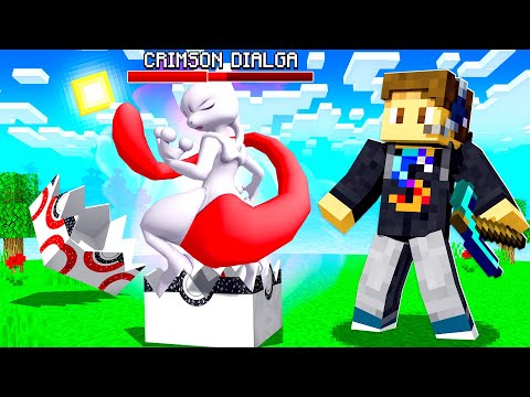 We OPENED 100 CRIMSON PIXELMON LUCKY BLOCKS Then Battle!