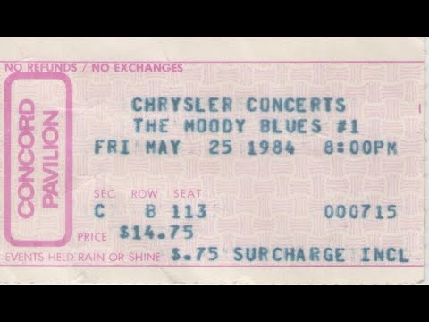 Moody Blues - 1984 05 26  - Pavilion - Concord, Ca. {FULL SHOW} Audio Only
