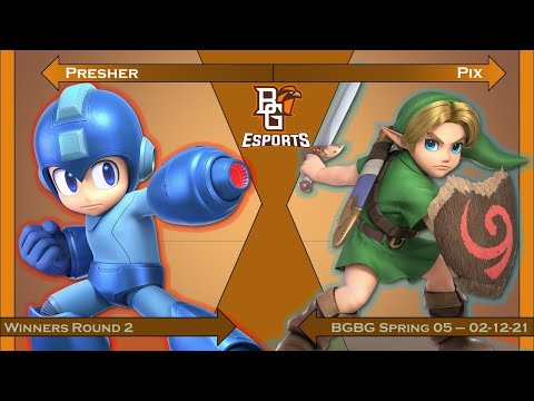 [02] BGBG Spring 05 - Presher (MegaMan) vs Pix (Young Link) - Winners Round 2