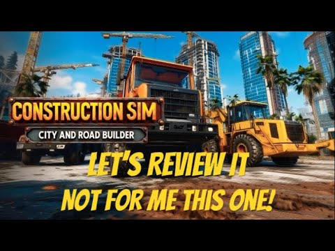 Construction Sim: City and Road Builder Ps5, Let's Review It
