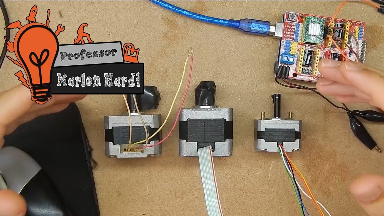 #9 - Como identificar fios e ligar motores de passo 4,5 ou 6 fios nos Drivers A4988/DRV8825