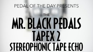 Video thumbnail for Mr. Black Pedals Tapex 2 Stereophonic Tape Echo Delay by Pedal of the Day