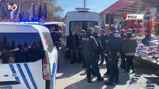 Bolu’da Pazarda İki İnşaat Firması Yetkilileri Kavga Etti 3 Yaralı