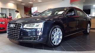 2015 Audi A8 L 4.0T Quattro Tiptronic Exterior & Interior In Depth Review