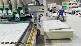 Chuyền máy CNC Nesting 4 đầu cắt ván ép làm sofa PRO-R4F