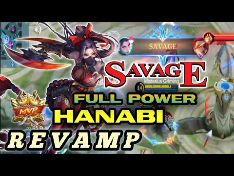 Hanabi revamp savage full power damage - Mobile Legends Bang-bang