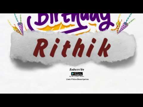 Happy Birthday Rithik