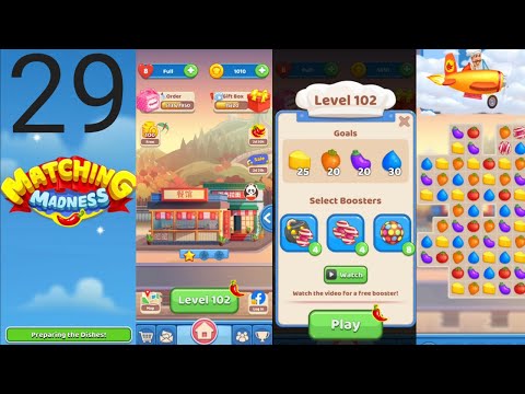 Matching Madness: Match 3 Puzzle games. Level 102 #tinytacticsgames