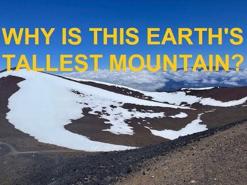 マウナケアは麓から頂上まで 10,210 メートル (33,500 フィート) を超える地球上で最も高い山です。