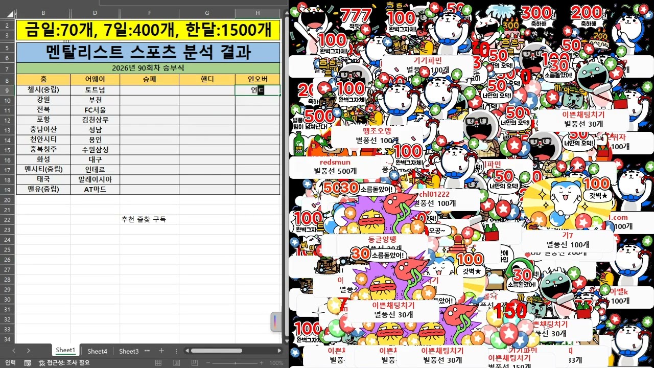 2026.8.1 K리그·친선전 흐름 분석 / 해외축구 분석