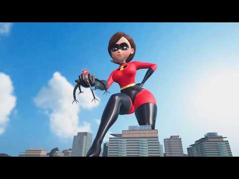 Giant Elastigirl Vs Omnidroid